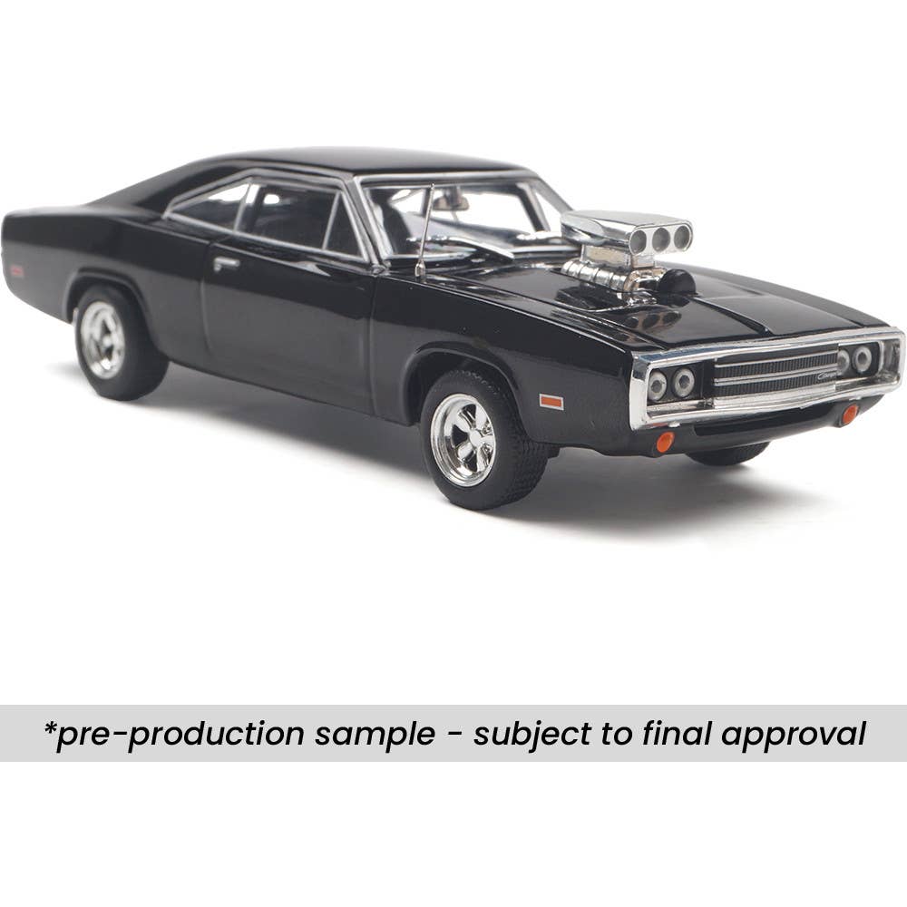 1970 Dodge Charger w/ Blown Engine - Black 1:43 Scale