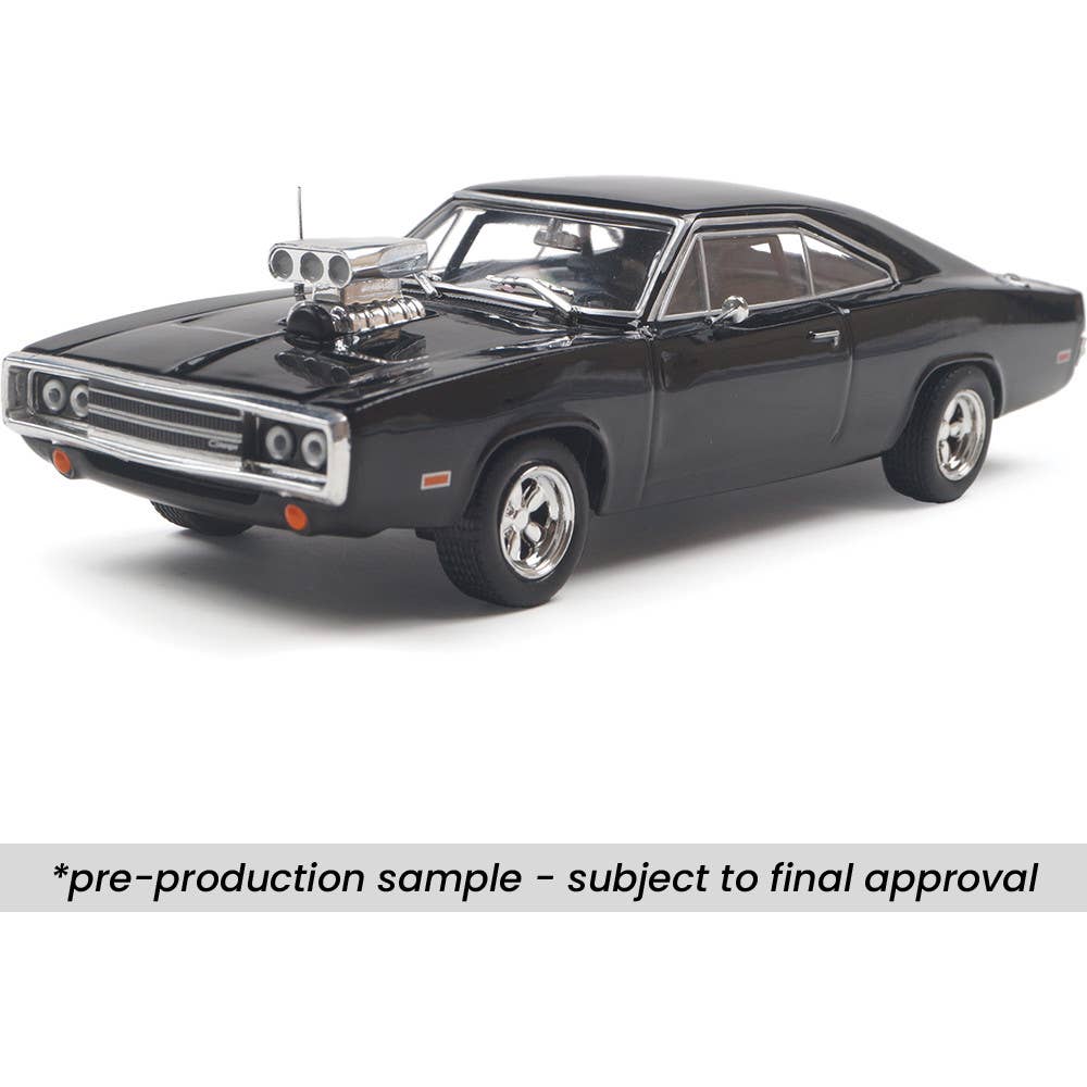 1970 Dodge Charger w/ Blown Engine - Black 1:43 Scale