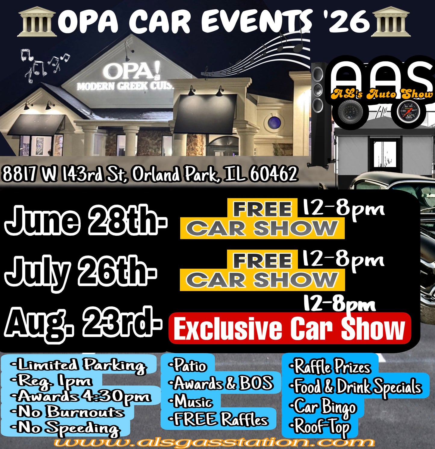 OPA CAR EVENTS ‘26