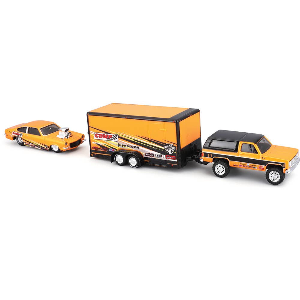 1979 K5 Blazer & 1971 Chevy Vega with Trailer 1:64
